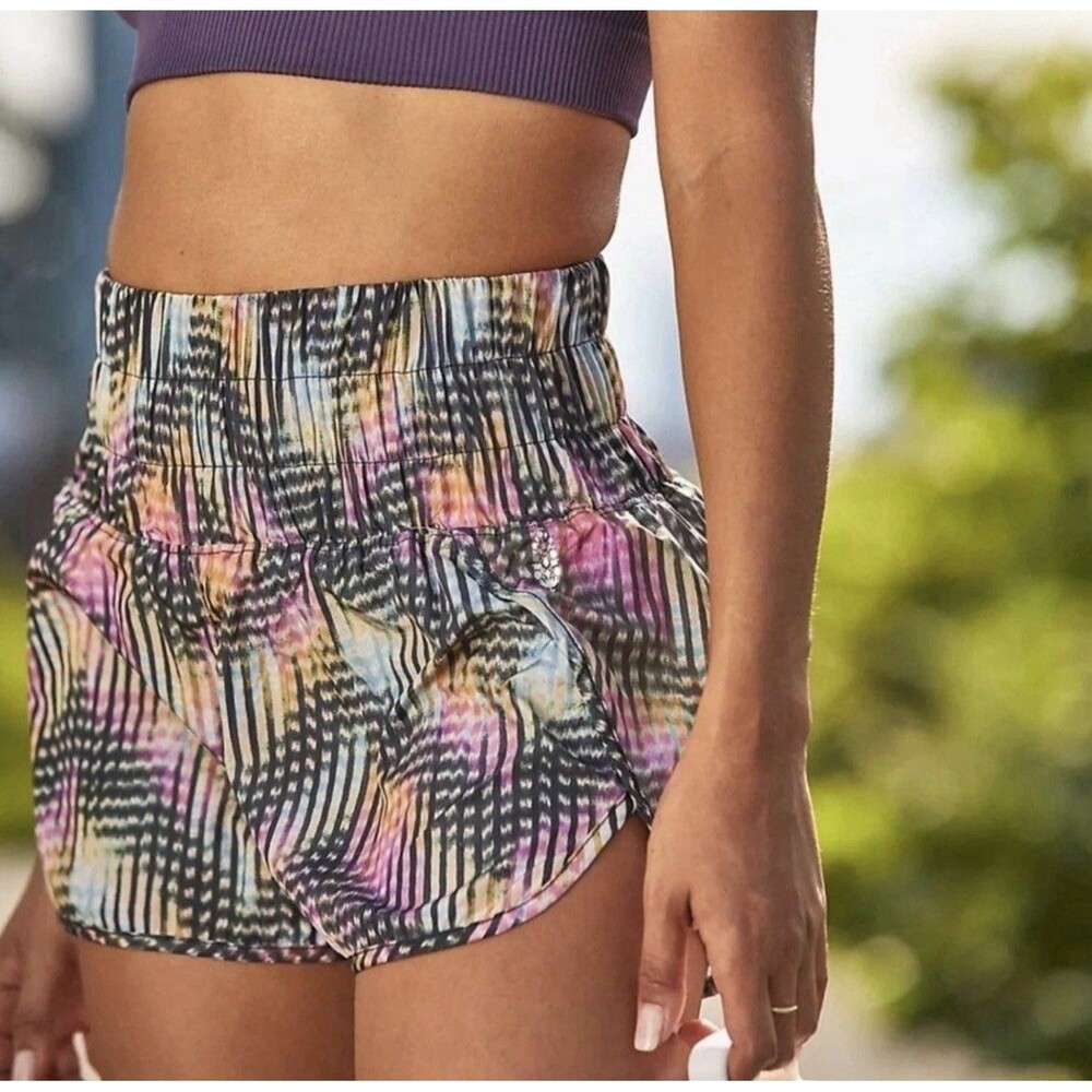 Free People Movement The Way Home Smocked Shorts in Euphoria Women's Small